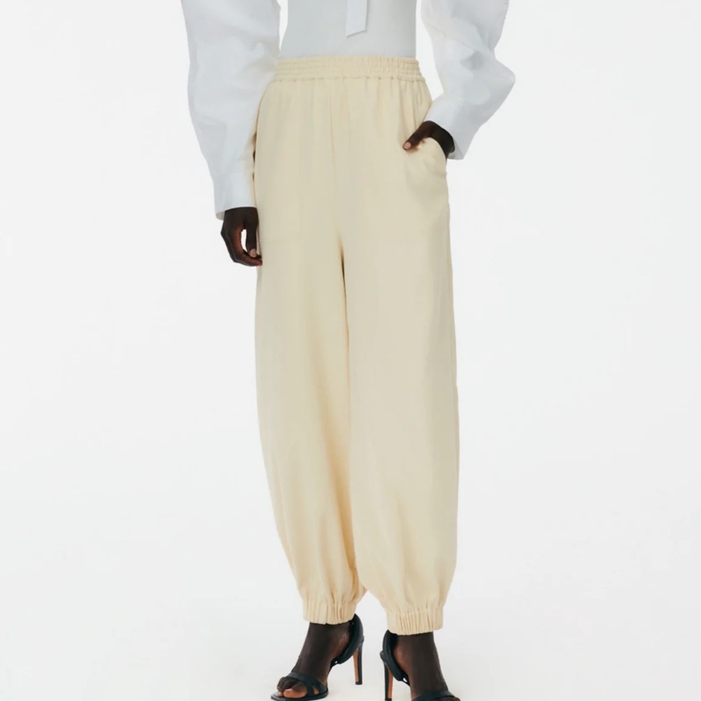 NWT Tibi Chalky Drape Plashet Jogger color:Butte, XXS